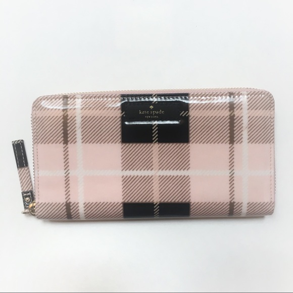 kate spade plaid wallet
